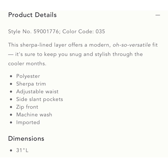 Anthropologie Allyson Sherpa-Lined Jacket NWT Sz M - Picture 13 of 13